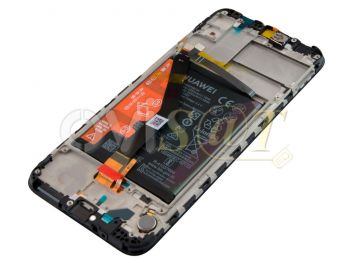 Pantalla completa Service Pack IPS LCD negra con marco negro para Huawei Y6 2019